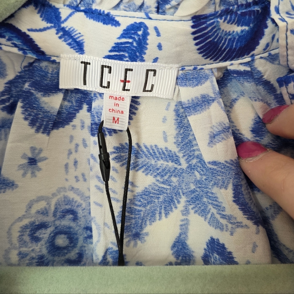 New Avara TCEC Naomi Floral Blouse Medium - Picture 3 of 8